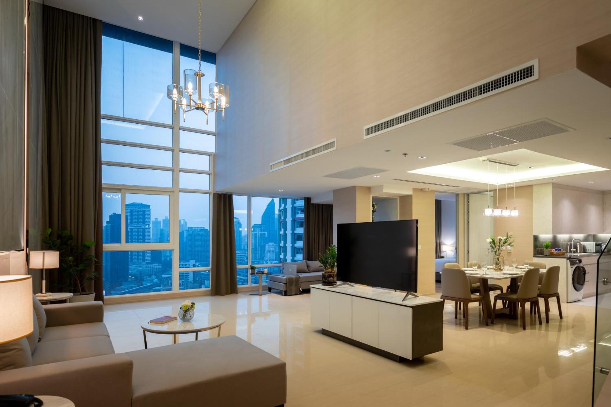 Jasmine 59 Hotel Banguecoque Exterior foto A living room in a condominium